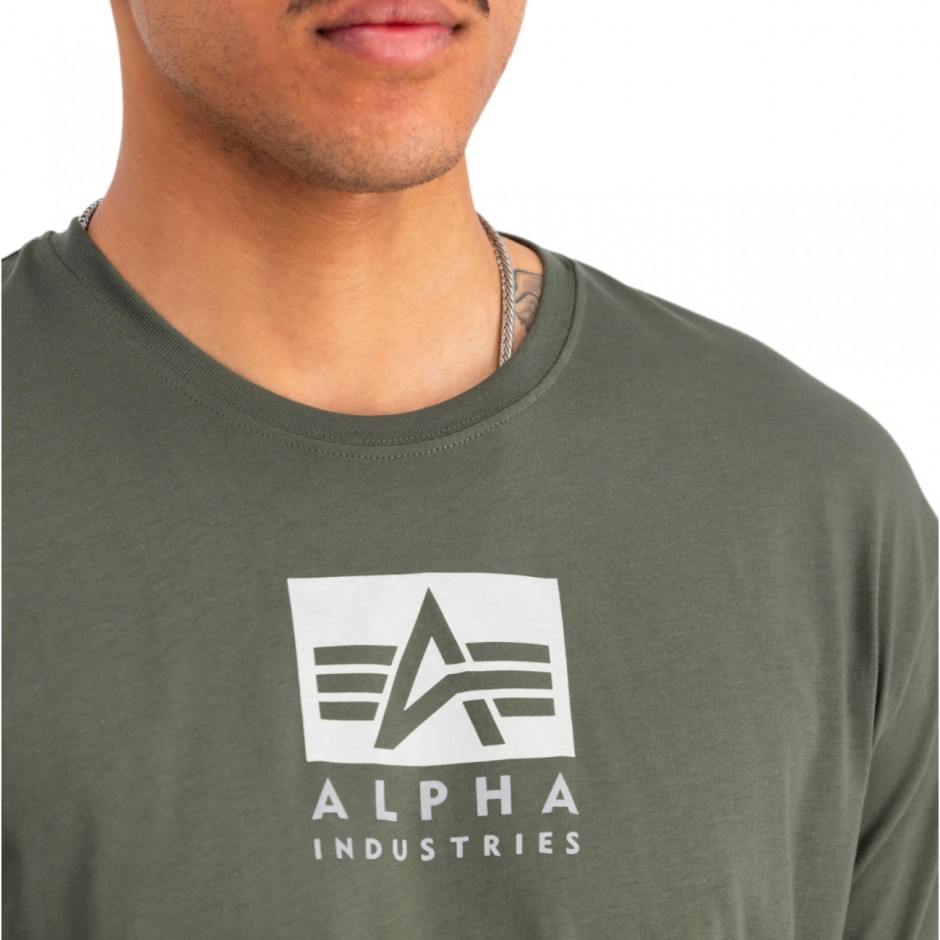 ALPHA INDUSTRIES SATIN LOGO T 148513-142 OLIVE