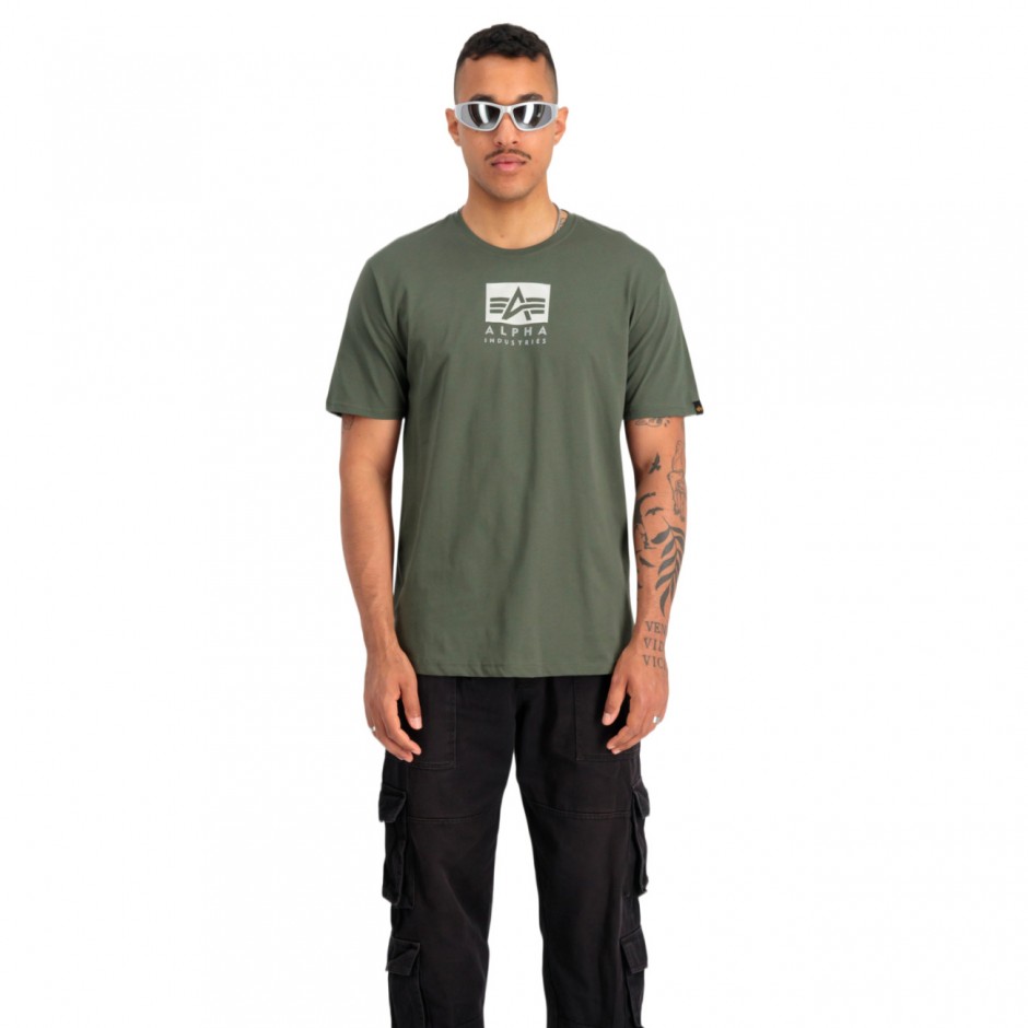 ALPHA INDUSTRIES SATIN LOGO T 148513-142 OLIVE