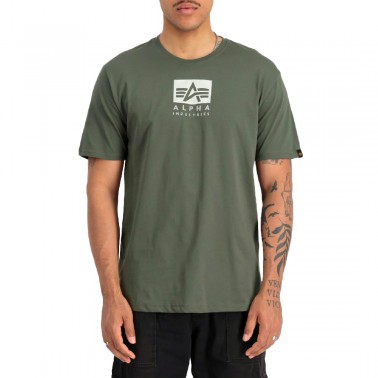ALPHA INDUSTRIES SATIN LOGO T 148513-142 OLIVE