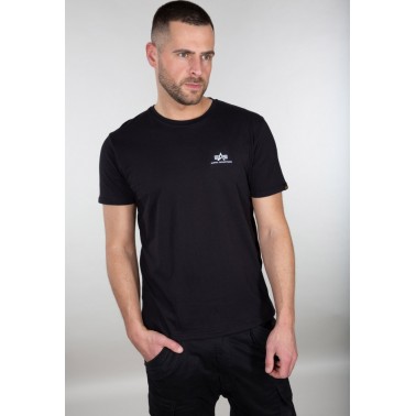 Ανδρικό T-Shirt Μαύρο - Alpha Industries Basic Small Logo