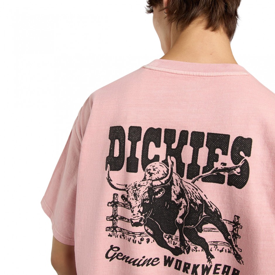 Men's T-Shirt Pink - Dickies Buchtell
