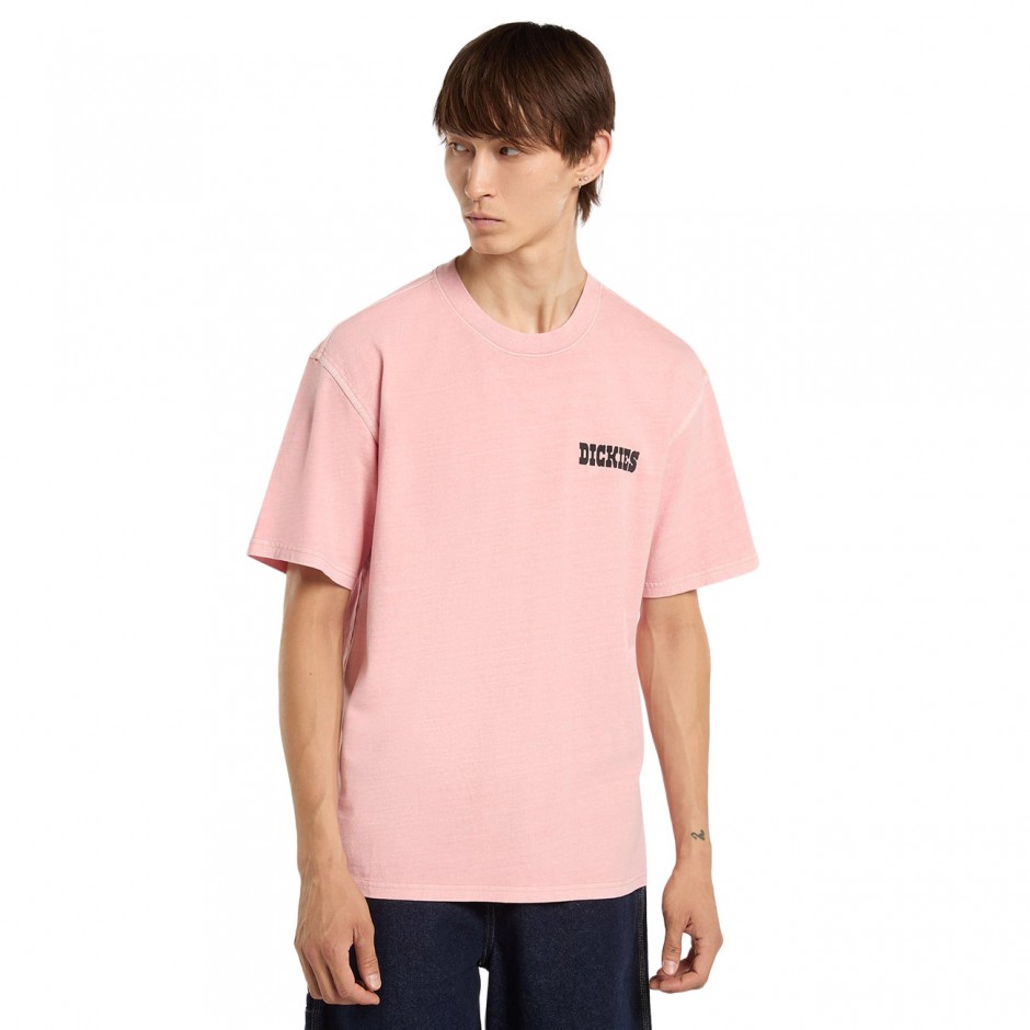 Men's T-Shirt Pink - Dickies Buchtell