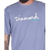 DIAMOND SUPPLY OG SCRIPT OVERDYED DIAA20DMPA020-BLUE Μπλε