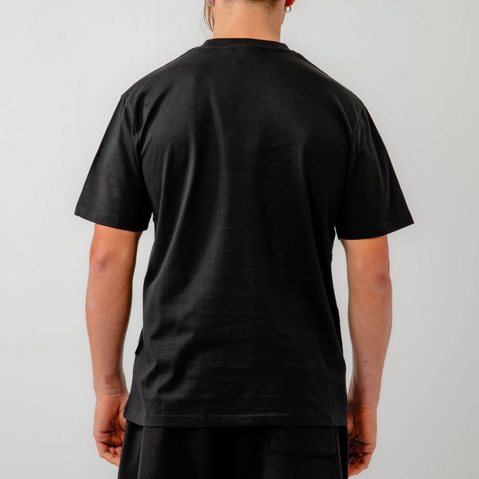 BEE UNUSUAL IL CAPITANO RELAXED T-SHIRT AT-251332-BLACK Black