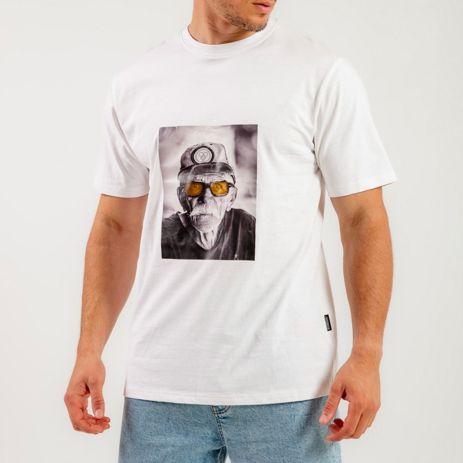 BEE UNUSUAL IL CAPITANO RELAXED T-SHIRT AT-251331-WHITE White