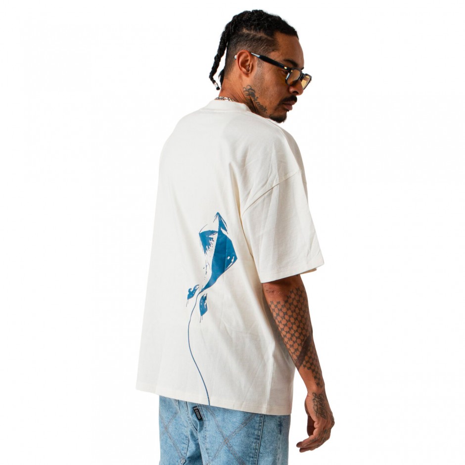 Ανδρικό T-Shirt Λευκό - Bee Unusual 'Kite' 