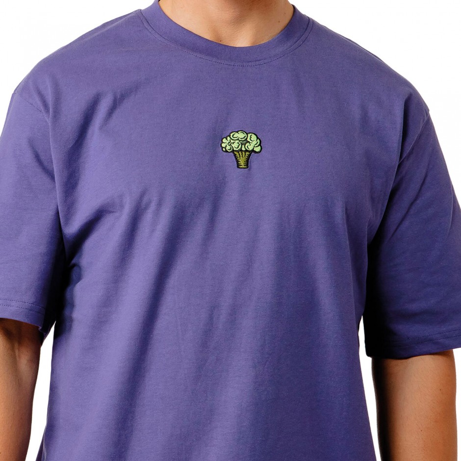 Ανδρικό T-Shirt Μωβ - Bee Unusual 'The Sharks Are Vegan'