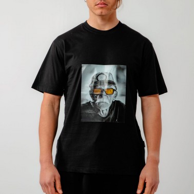 BEE UNUSUAL IL CAPITANO RELAXED T-SHIRT AT-251332-BLACK Black