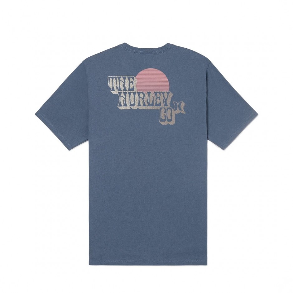 Ανδρικό T-Shirt Μπλε - Hurley Everyday Explore West Set 