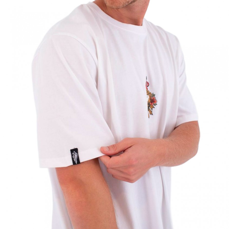 Men's T-Shirt White - Hurley Tattoo Trudy Heart
