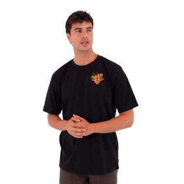 Men's T-Shirt Black - Hurley Tattoo Trudy Skull