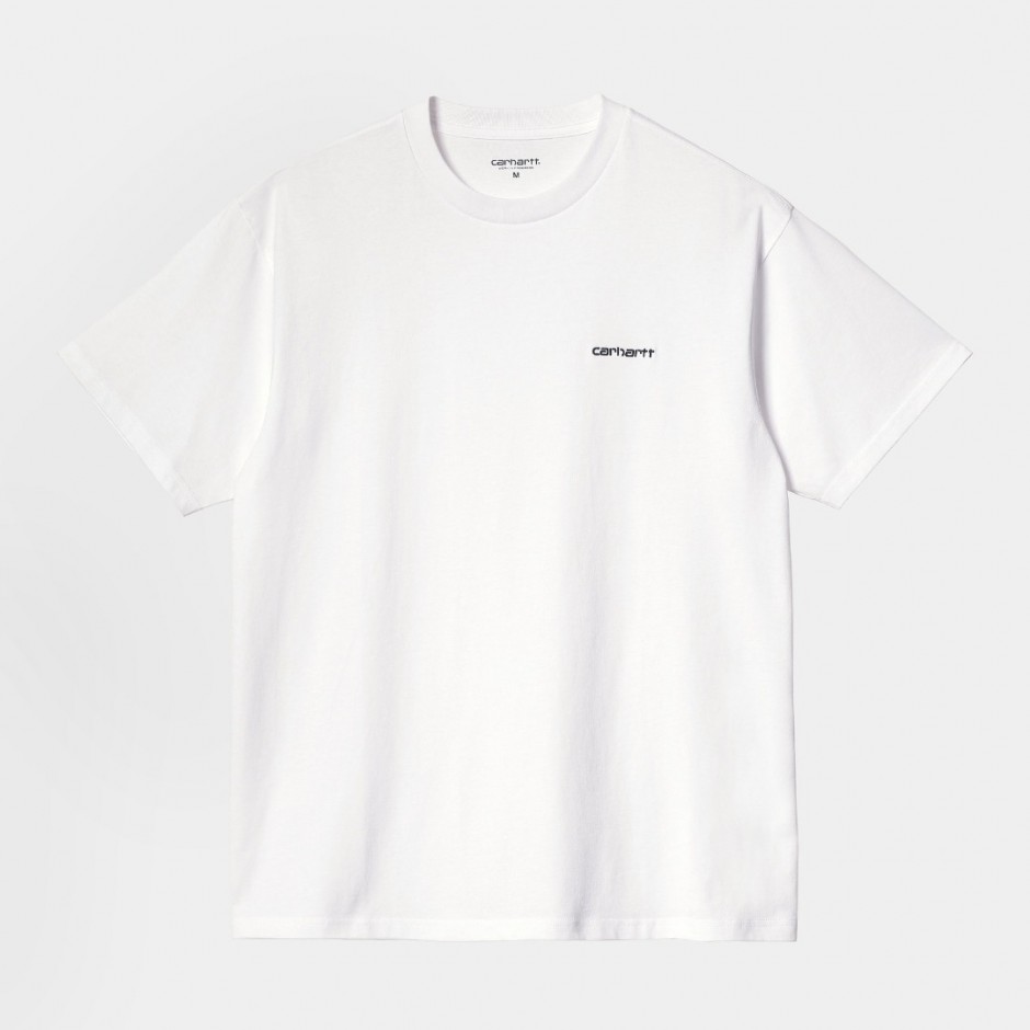 Ανδρικό T-Shirt Λευκό - Carhartt WIP S/S Script Embroidery 