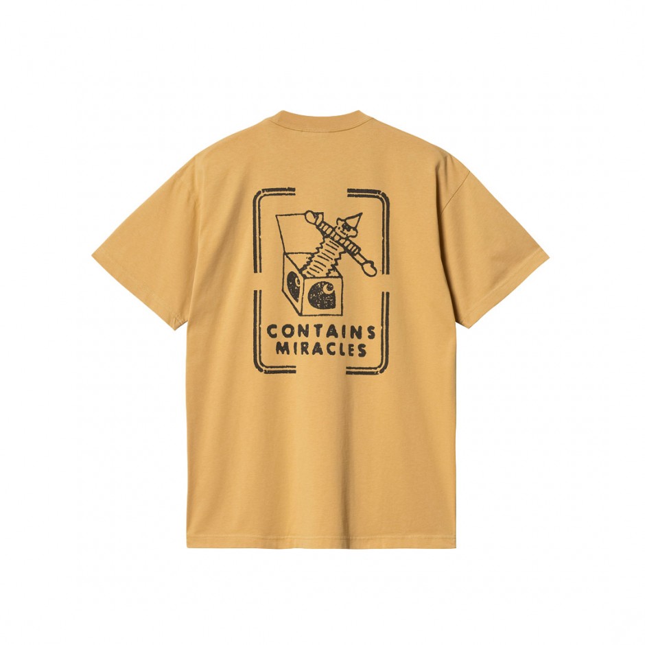 Ανδρικό T-Shirt Μπεζ - Carhartt WIP Stamp