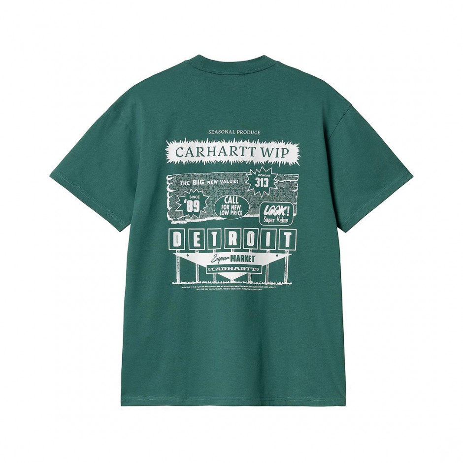 Ανδρικό T-Shirt Πράσινο - Carhartt WIP S/S Catalogue