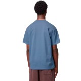Ανδρικό T-Shirt Σιέλ - Carhartt WIP S/S American Script Εικόνα 0