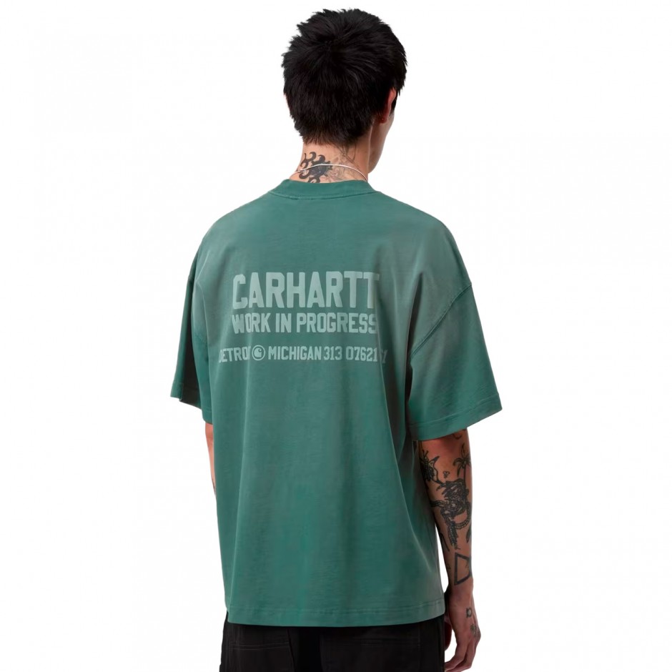 Ανδρικό T-Shirt Πετρόλ - Carhartt WIP S/S Distance