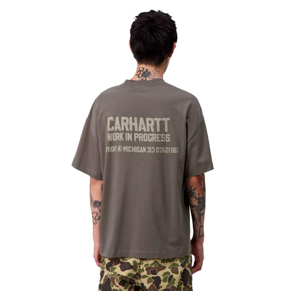 Ανδρικό T-Shirt Ανθρακί - Carhartt WIP S/S Distance