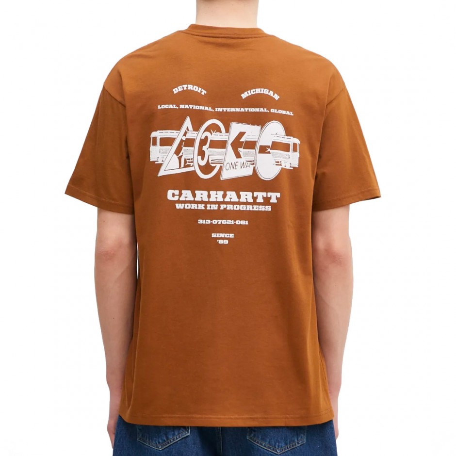 CARHARTT WIP S/S RUNAWAY T-SHIRT I034409-2IQXX Brown