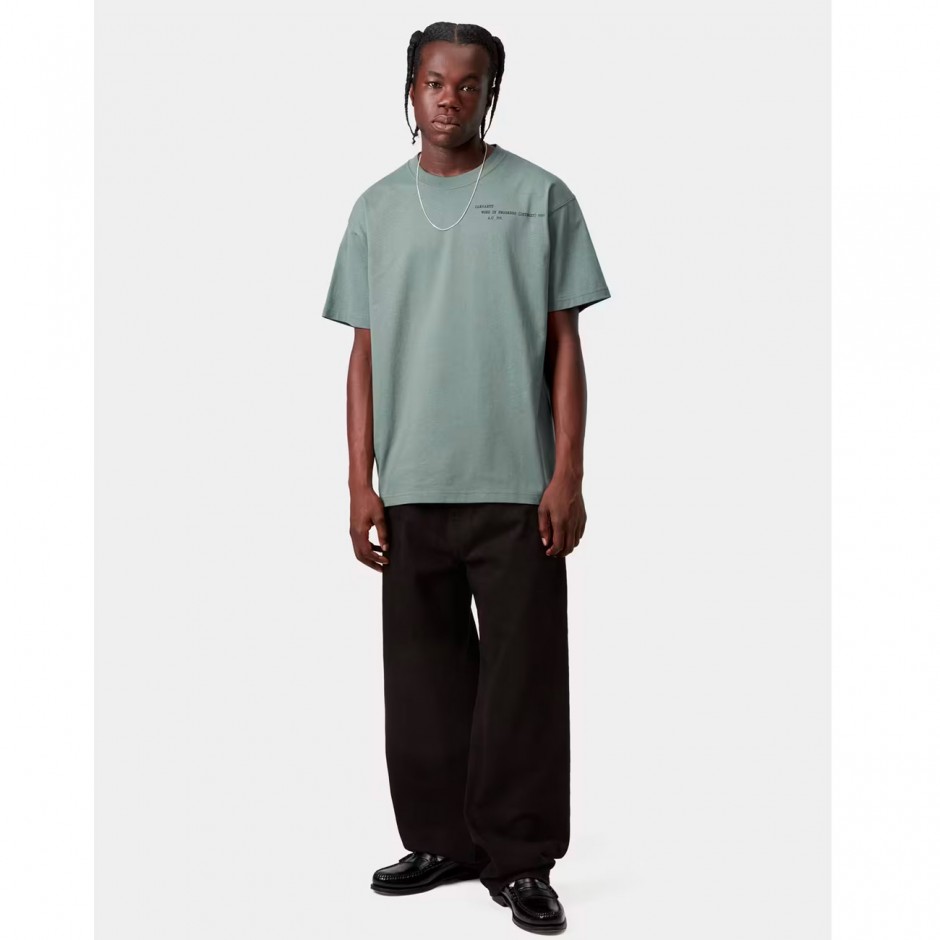 CARHARTT WIP S/S PUNCHED T-SHIRT I036006-3GDXX Petrol