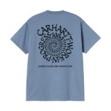 Ανδρικό T-Shirt Μπλε - Carhartt WIP S/S Spirals Εικόνα 0
