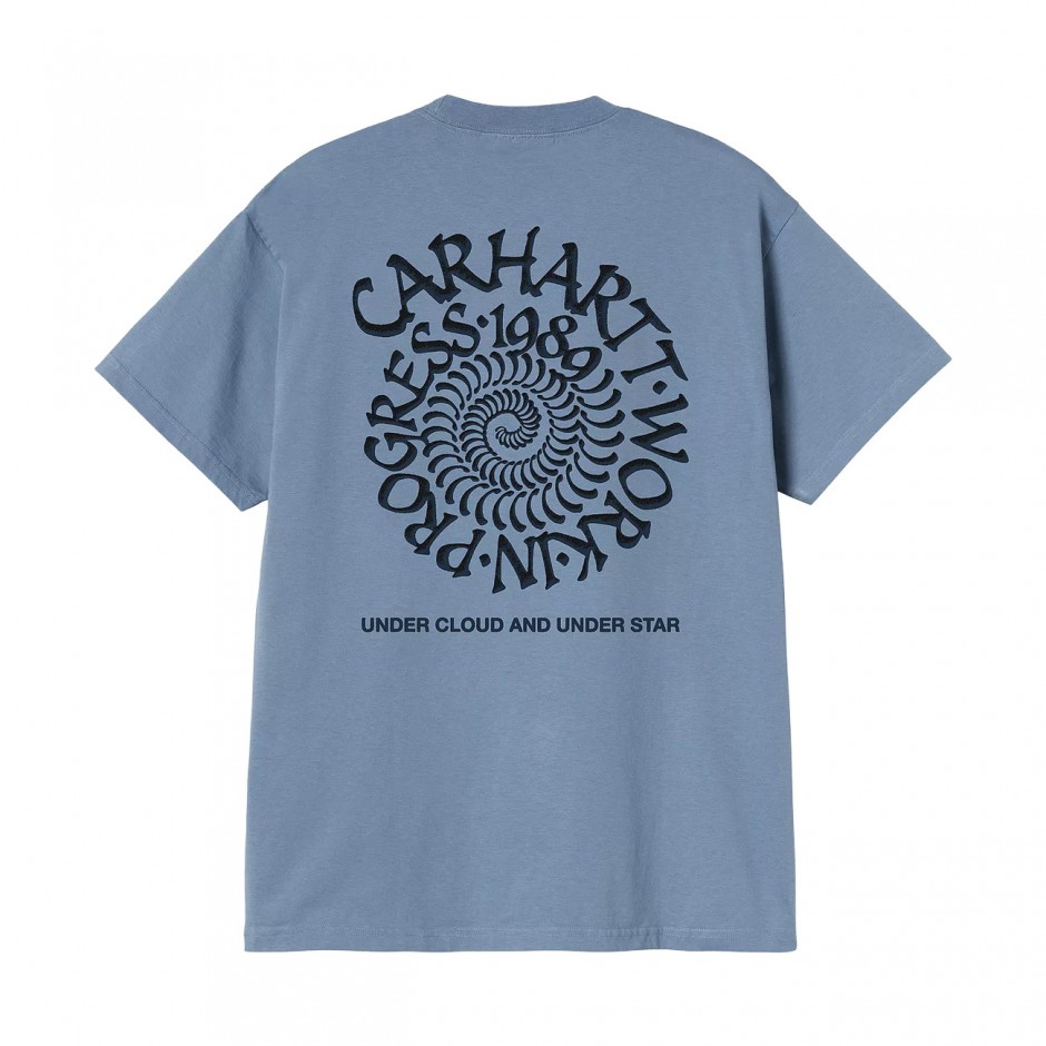 Ανδρικό T-Shirt Μπλε - Carhartt WIP S/S Spirals