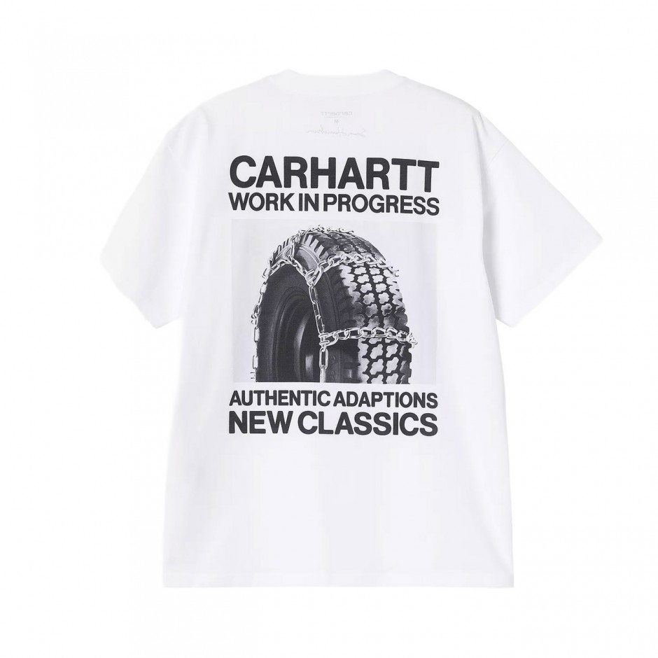 Men's T-Shirt White - Carhartt WIP S/S Sean Hamilton 03