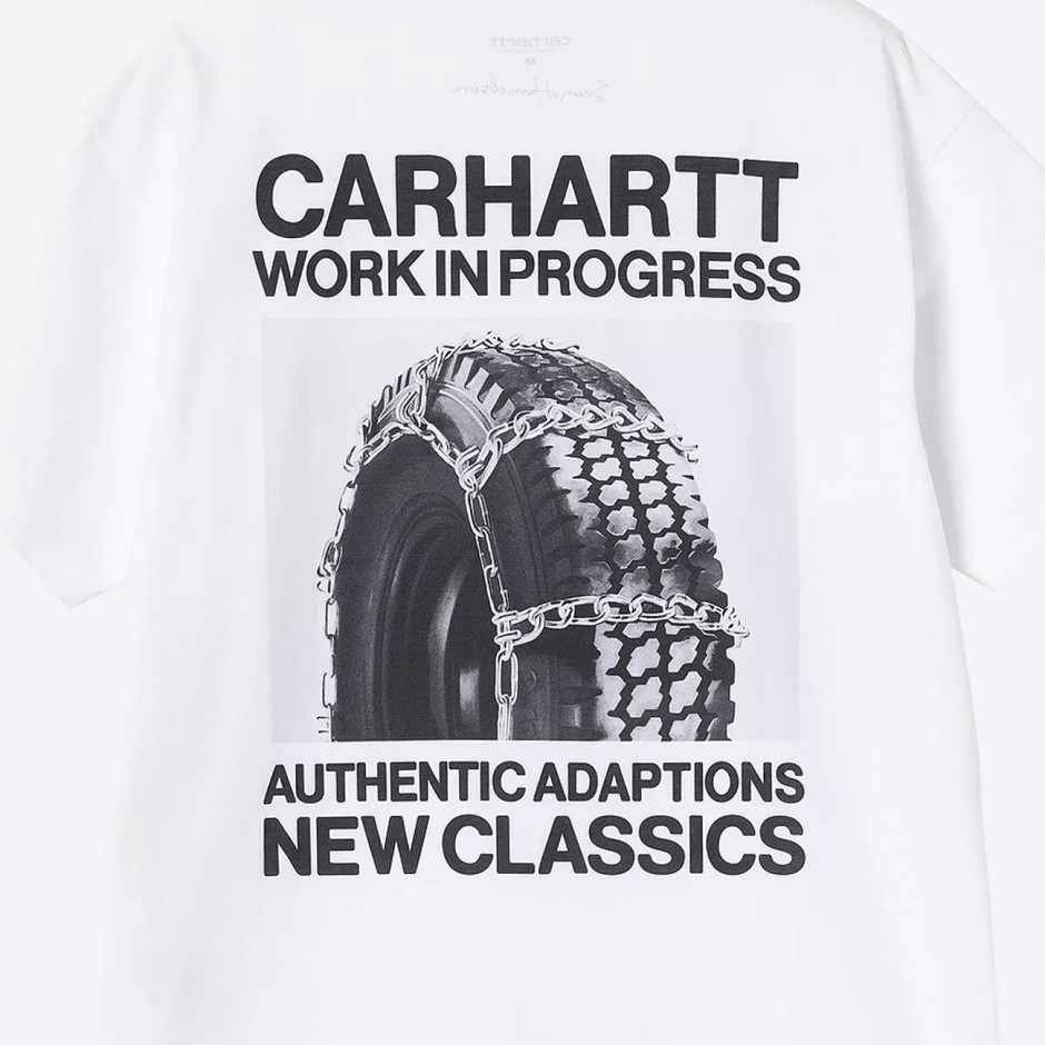 Men's T-Shirt White - Carhartt WIP S/S Sean Hamilton 03