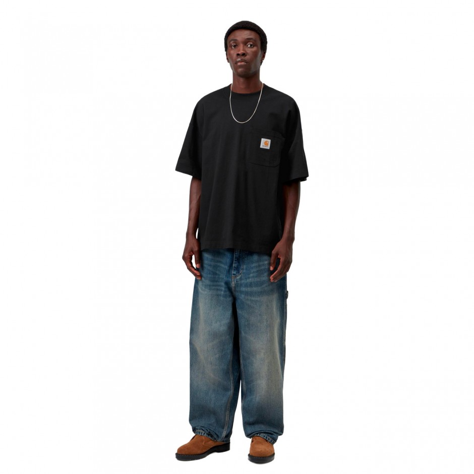 Ανδρικό T-Shirt Μαύρο - Carhartt WIP S/S Work Pocket