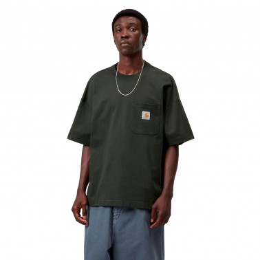 Ανδρικό T-Shirt Ανθρακί - Carhartt WIP S/S Work Pocket