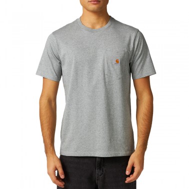 Ανδρικό T-Shirt Γκρι - Carhartt WIP Pocket