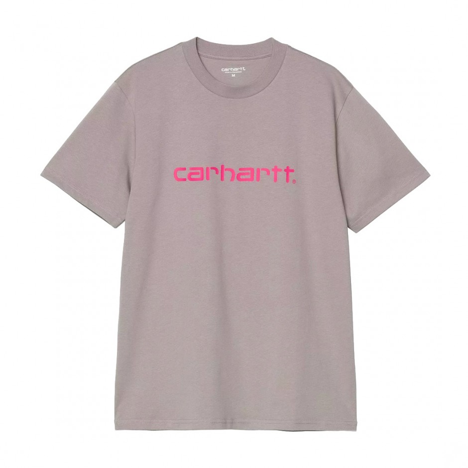 Ανδρικό T-Shirt Γκρι - Carhartt WIP S/S Script