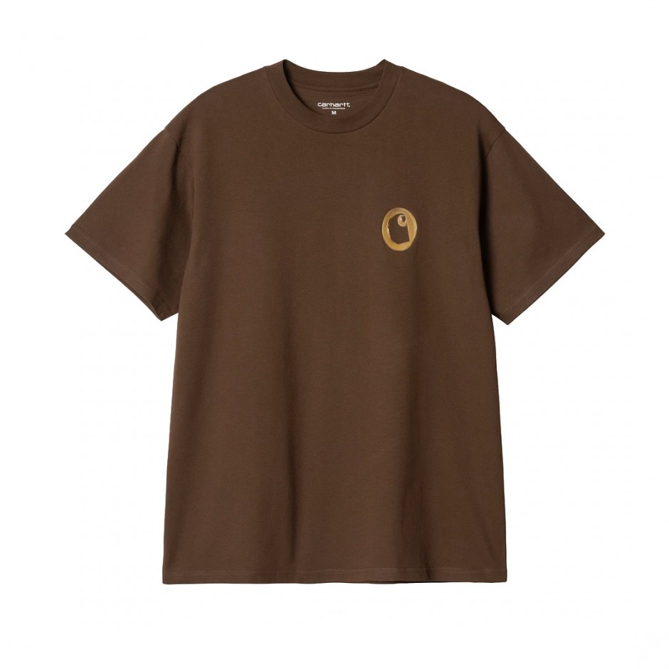 Ανδρικό T-Shirt Καφέ - Carhartt WIP S/S Linked Charms