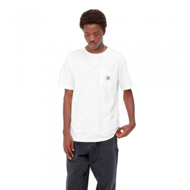 Ανδρικό T-Shirt Λευκό - Carhartt WIP Pocket