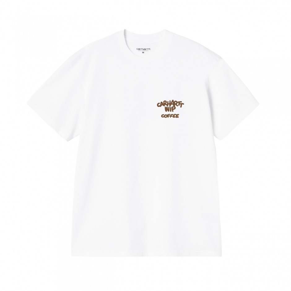 Ανδρικό T-Shirt Λευκό - Carhartt WIP S/S Coffee Break
