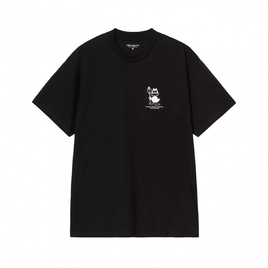 Men's T-Shirt Black - Carhartt WIP S/S Bumper Car 