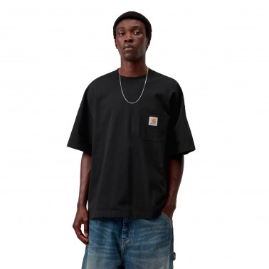 Ανδρικό T-Shirt Μαύρο - Carhartt WIP S/S Work Pocket