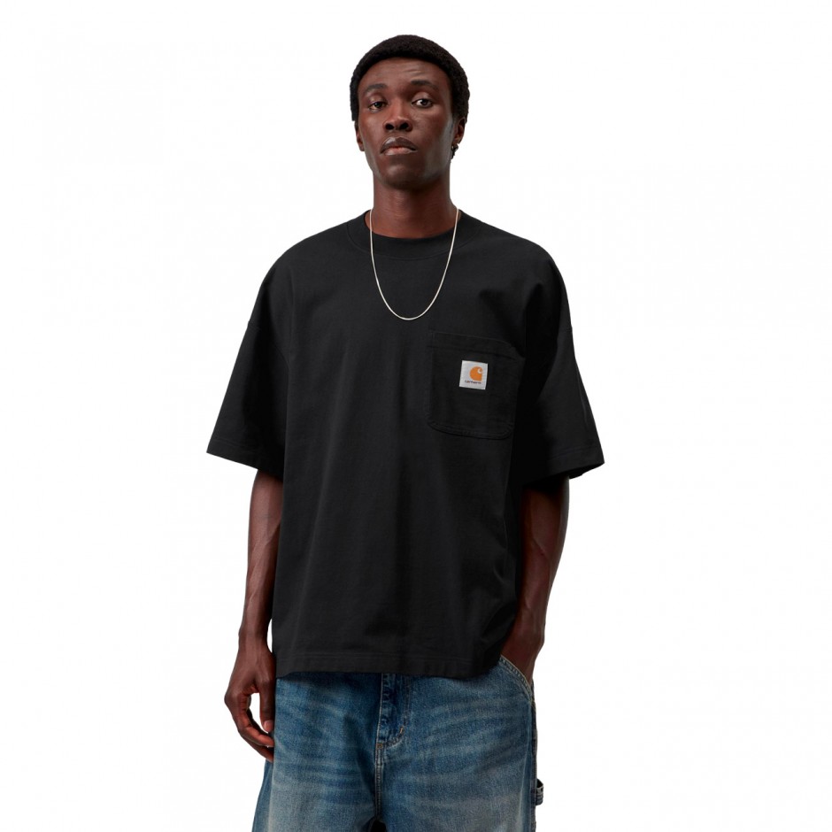 Ανδρικό T-Shirt Μαύρο - Carhartt WIP S/S Work Pocket