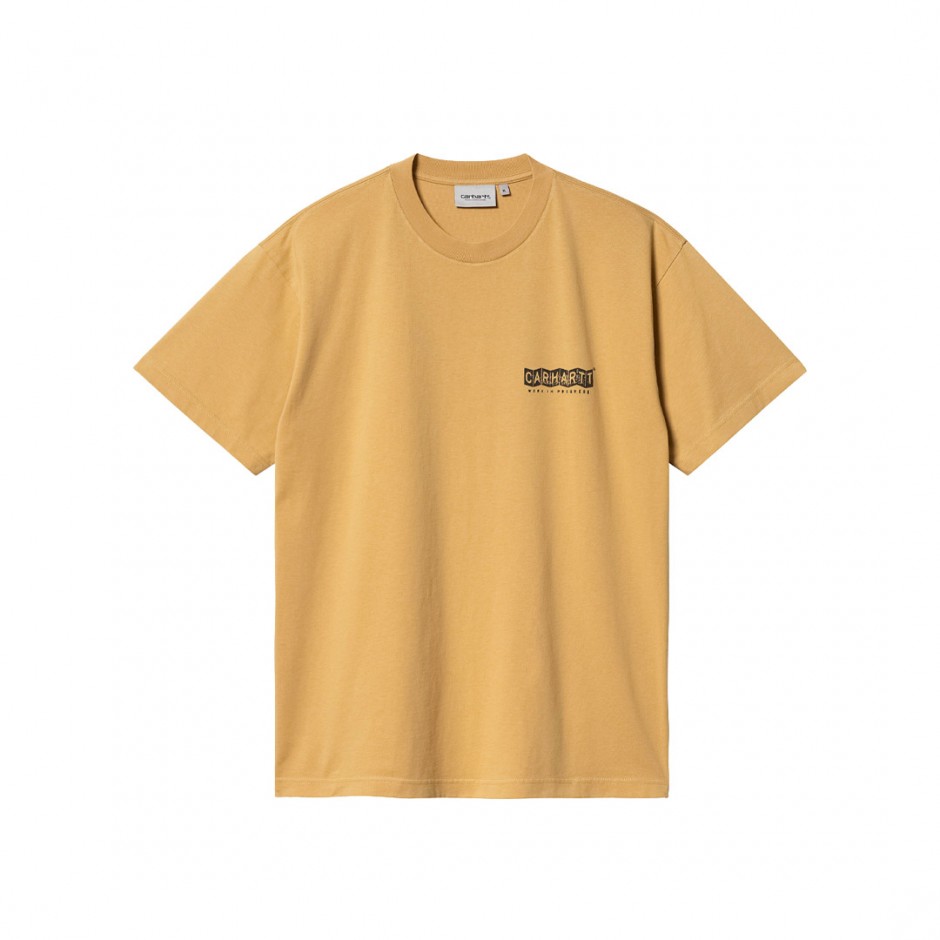 Ανδρικό T-Shirt Μπεζ - Carhartt WIP Stamp
