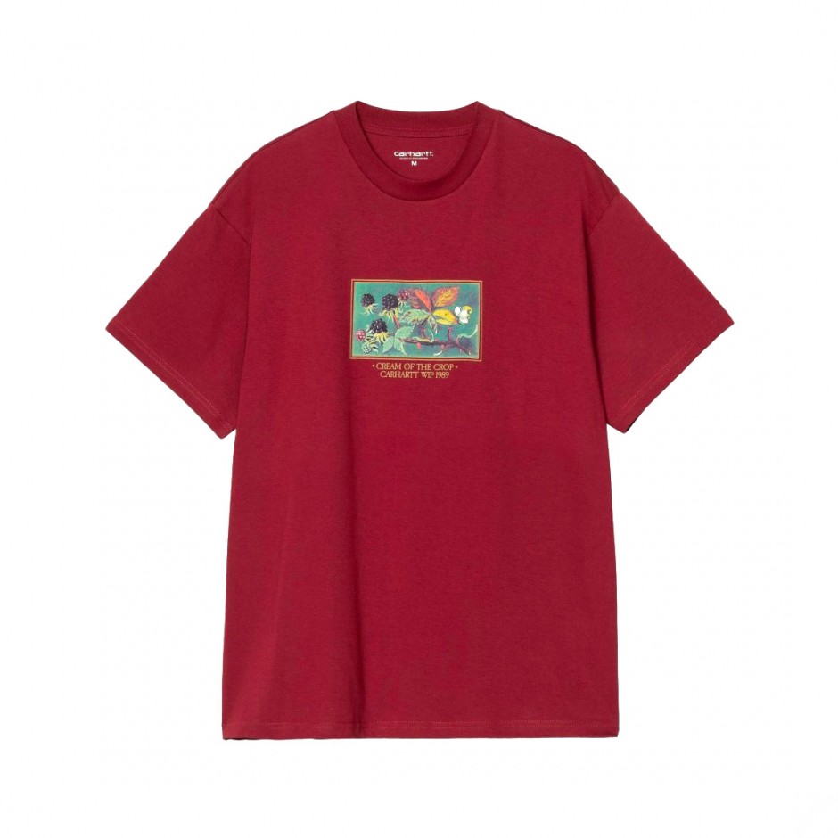 CARHARTT WIP S/S CREAM OF THE CROP T-SHIRT I035192-H8XX Βordeaux