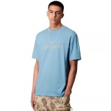 Ανδρικό T-Shirt Σιέλ - Carhartt WIP S/S Script Εικόνα 