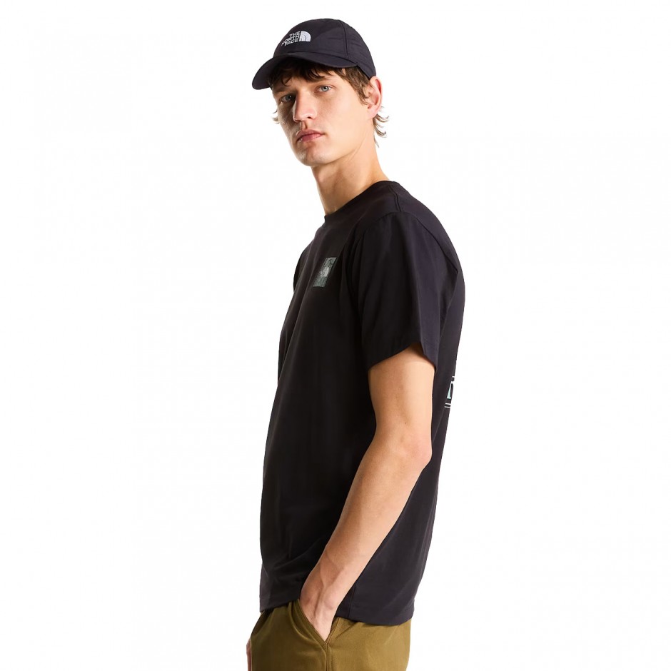 Ανδρικό T-Shirt Μαύρο - The North Face Monte Regular Graphic