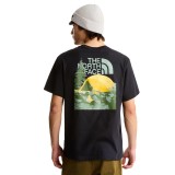 Ανδρικό T-Shirt Μαύρο - The North Face Pitch A Tent Relaxed Εικόνα 0
