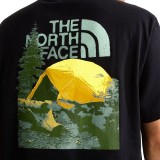 Ανδρικό T-Shirt Μαύρο - The North Face Pitch A Tent Relaxed Εικόνα 2