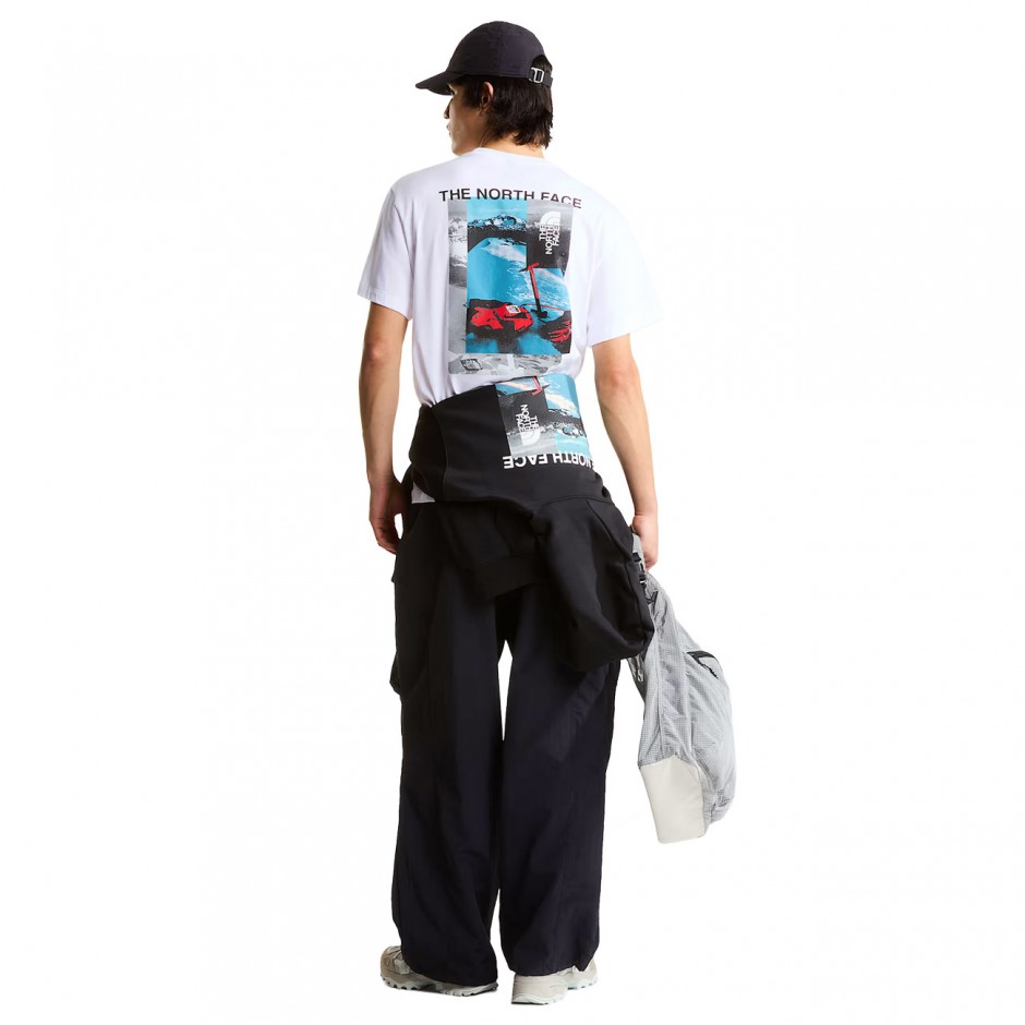 Ανδρικό T-Shirt Λευκο - The North Face Apex '75 Collage Relaxed