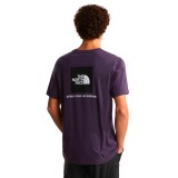 Men's T-Shirt Purple - The North Face Evolution NSE Box Image 0