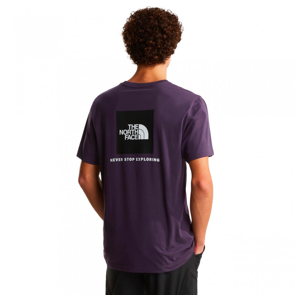 Men's T-Shirt Purple - The North Face Evolution NSE Box