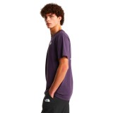 Men's T-Shirt Purple - The North Face Evolution NSE Box Image 1