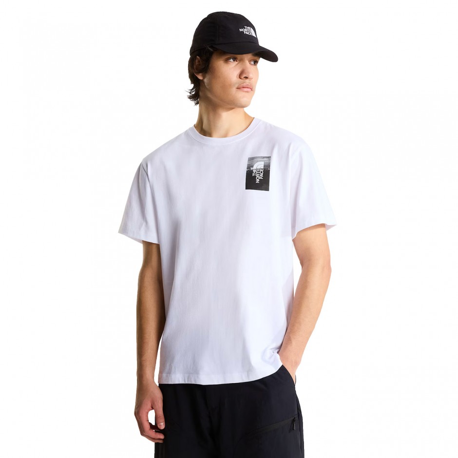 Ανδρικό T-Shirt Λευκο - The North Face Apex '75 Collage Relaxed