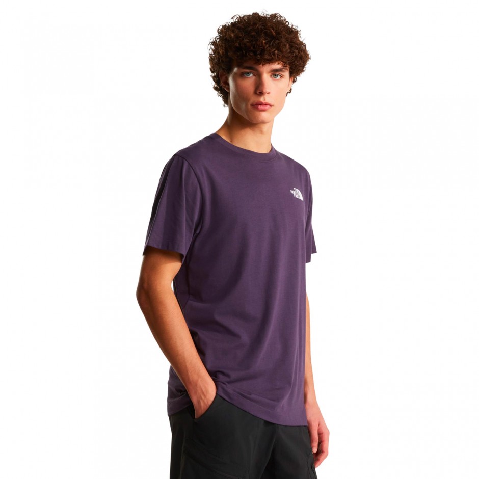 Men's T-Shirt Purple - The North Face Evolution NSE Box