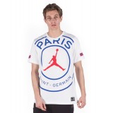 JORDAN PARIS SAINT-GERMAIN MEN'S LOGO T-SHIRT BQ8384-100 Λευκό Εικόνα 